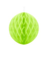 Lime-grön honeycomb boll, 10 cm
