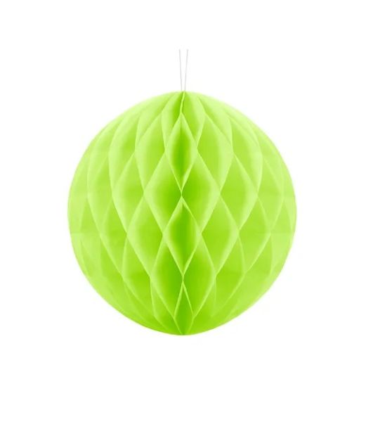 Lime-grön honeycomb boll, 10 cm