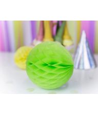 Lime-grön honeycomb boll, 10 cm