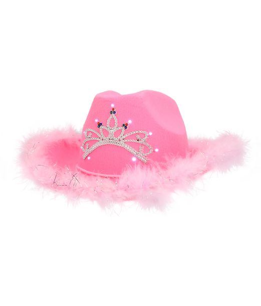 Pink cowboyhat LED