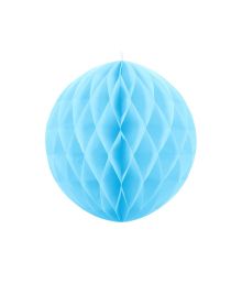 Skyblå papirvæv kugle, 20 cm