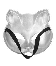 Disco kat maske sølv