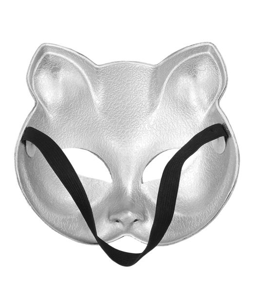 Disco kat maske sølv
