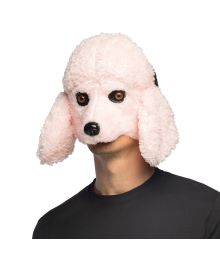 Pink puddel plush maske