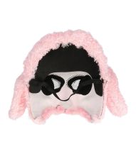 Pink puddel plush maske