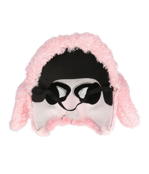 Pink puddel plush maske