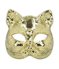 Guld disko katmask