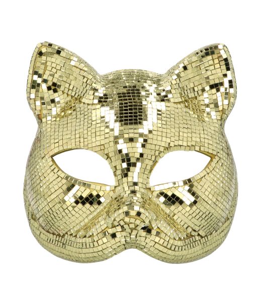 Guld disko katmask
