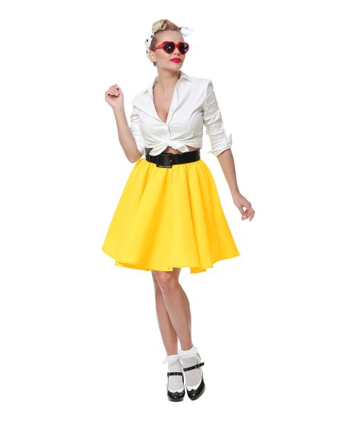 Rock´n roll skirt gul
