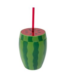 Vattenmelon-mugg med sugrör