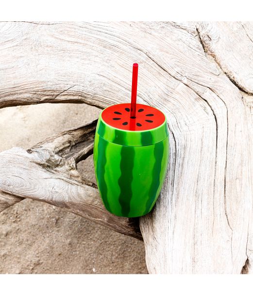 Vandmelon med sugerør 600ml