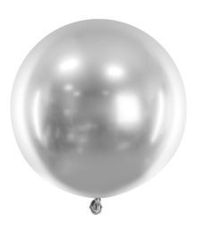 Glansig silverballong, 60 cm