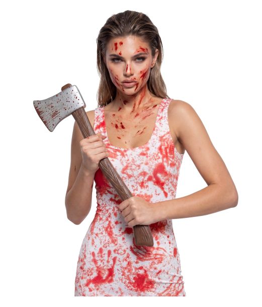 Blodig klänning till halloweenfesten