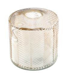 Guld geometrisk vase Ø 10,5 x 10 cm 