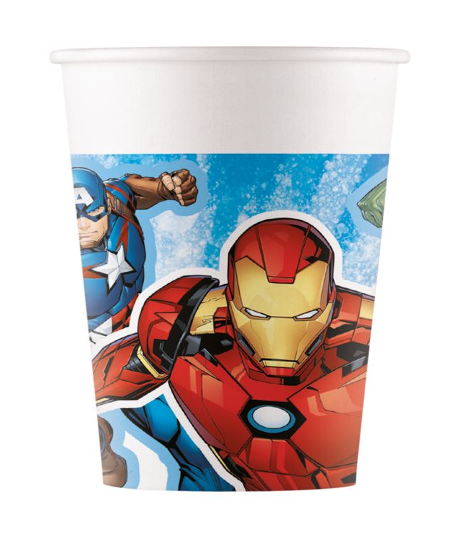 Avengers pappmuggar, 8 st