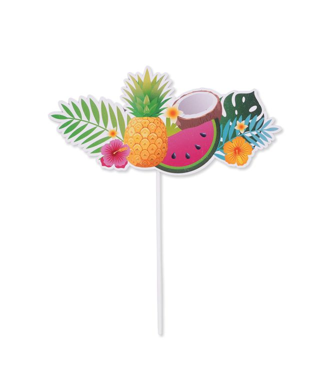 Aloha fruktdekoration till tårta