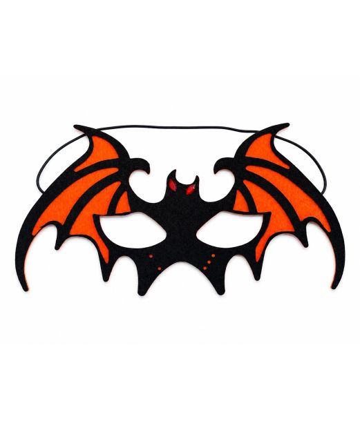Filt flagermusmaske Orange