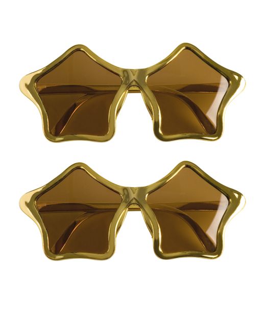Stjernebrille guld 2 par