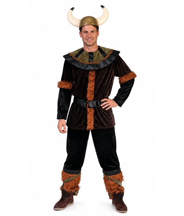 Nordisk vikingamaskeraddräkt för män.