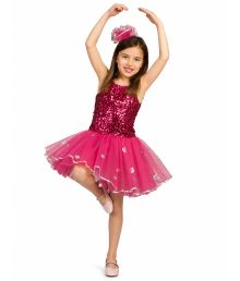 Rosa ballerina maskeraddräkt för flickor.