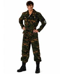 Soldat uniform maskeraddräkt för män.