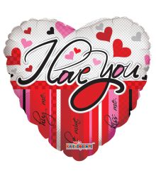 Folieballon I LOVE YOU 46 cm