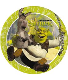 Shrek paptallerkner 8stk 23cm