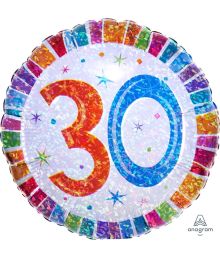 Folieballon 30 år Holografisk