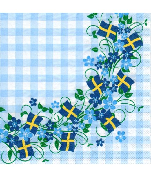 Blomsterranke svensk 33x33
