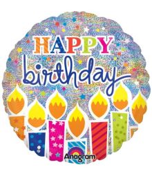 Folieballon Happy Birthday 81 cm