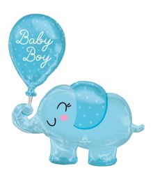 Folieballon Baby Boy elefant 73X78 cm
