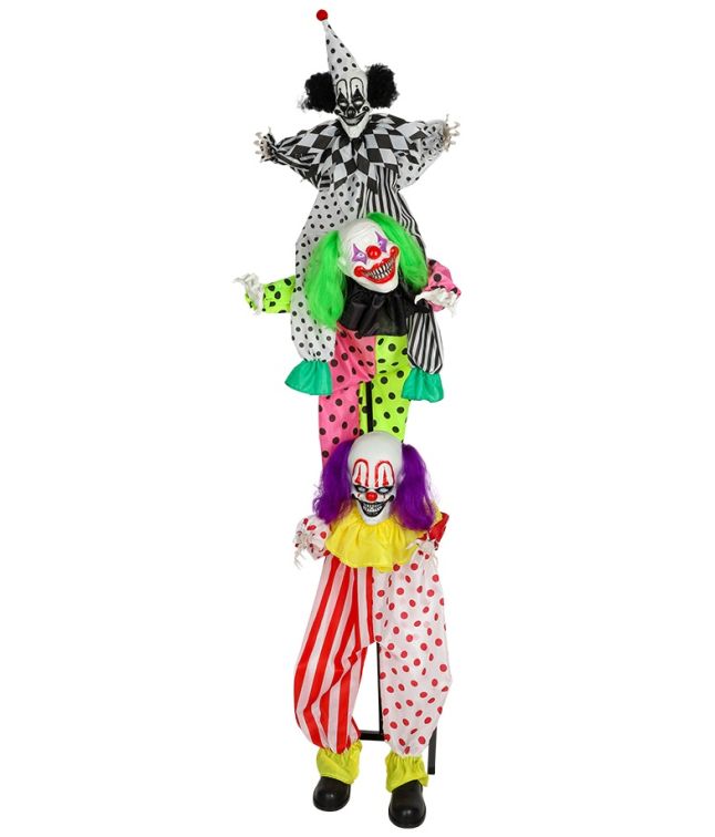 Uhyggelig tredobbelte klovne 180 cm