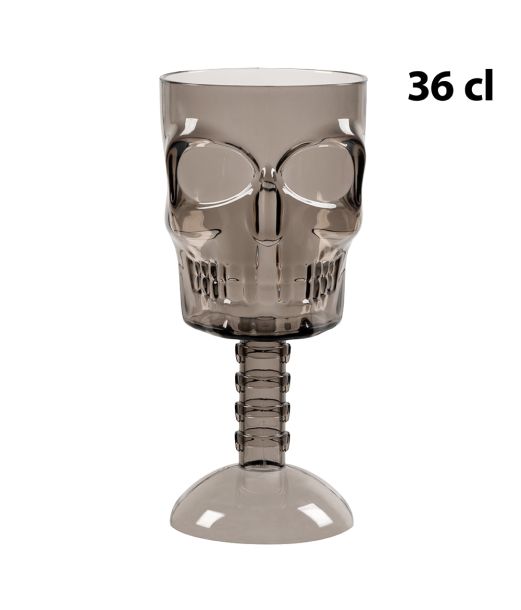 Glas med dödskalle, 36 cl