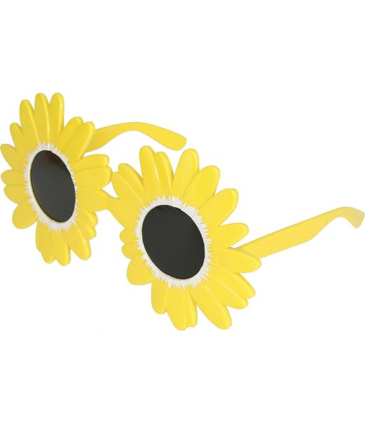 Gula blommor i glasögon