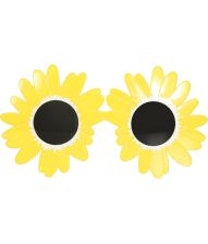 Gula blommor i glasögon
