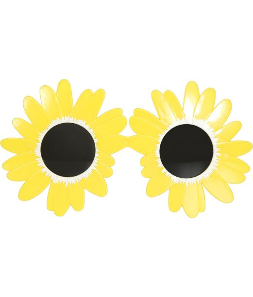 Gula blommor i glasögon