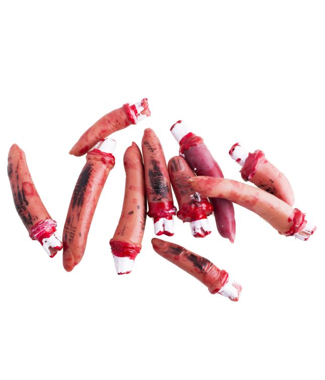 Afrevne finger til halloween.