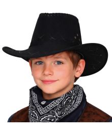 Cowboyhatt för barn, svart