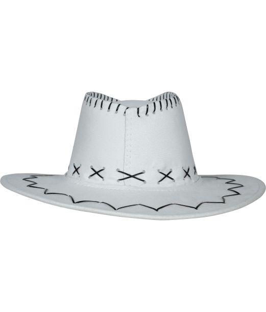 Vit cowboyhatt för barn.