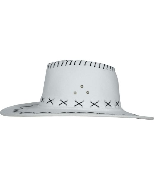 Cowboyhat barn hvid