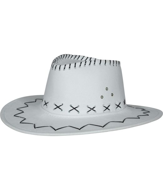 Cowboyhat barn hvid