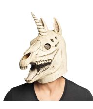 Enhjørning-kraniemaske