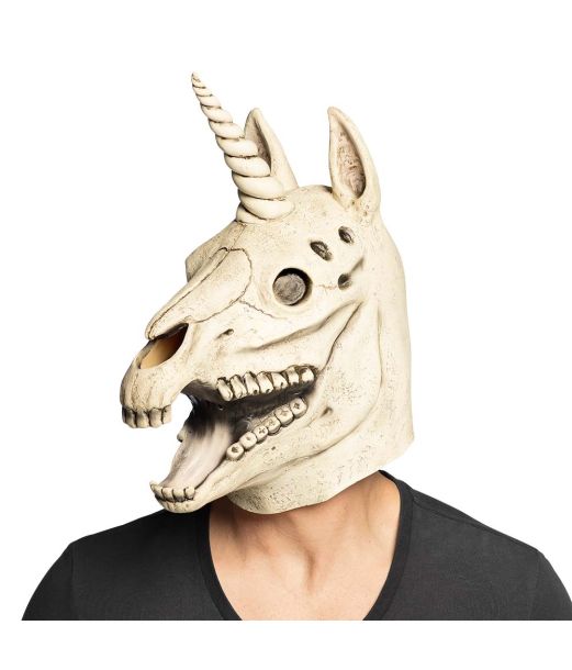Enhjørning-kraniemaske