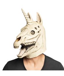Enhjørning-kraniemaske