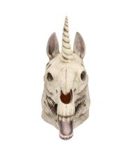 Enhjörning-kraniemaske