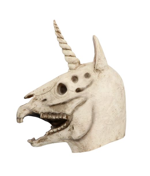 Enhjørning-kraniemaske