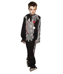 Blodig clownmaskeraddräkt för pojkar
