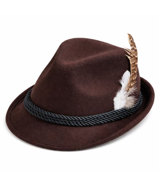 Mörkbrun Oktoberfest hatt