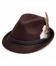 Mörkbrun Oktoberfest hatt