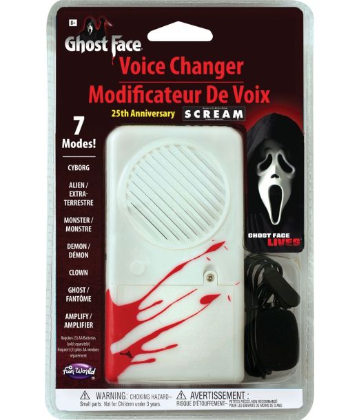 Ghost Face-röstförändrare med 7 ljud